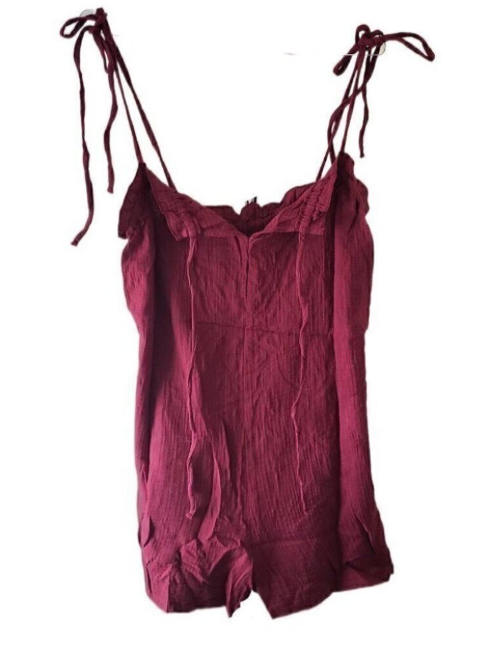 New Burgundy Women's Romper Shorts